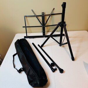 Chromacast Adjustable Folding Music Stand With Carry Bag Sheet Music Stand